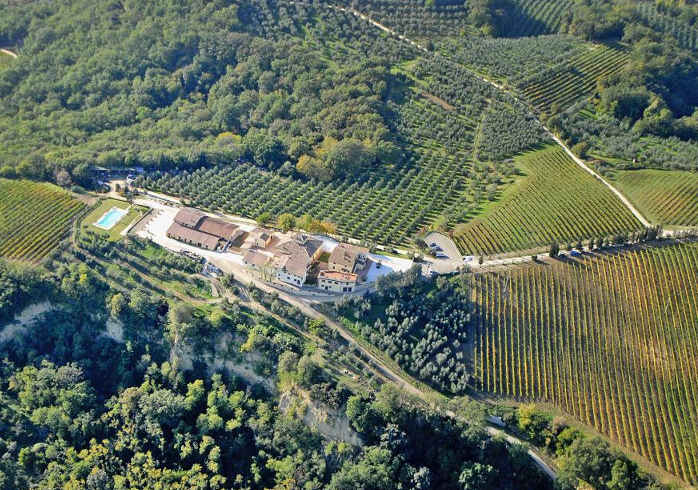 Rekreační dům na vinici v Chianti