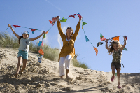 Plages de sable en Hollande du Sud