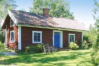 Czerwony szwedzki dom w regionie Vänern